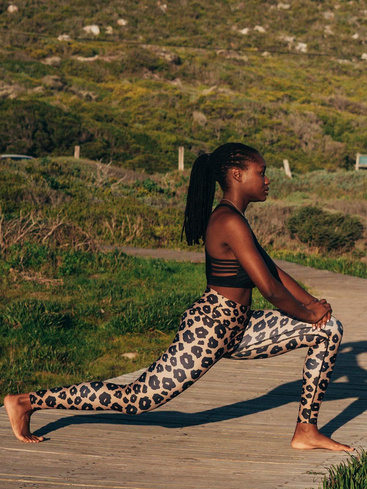 Leopard Print Leggings, Yoga Leggings, Gym Leggings -  UK